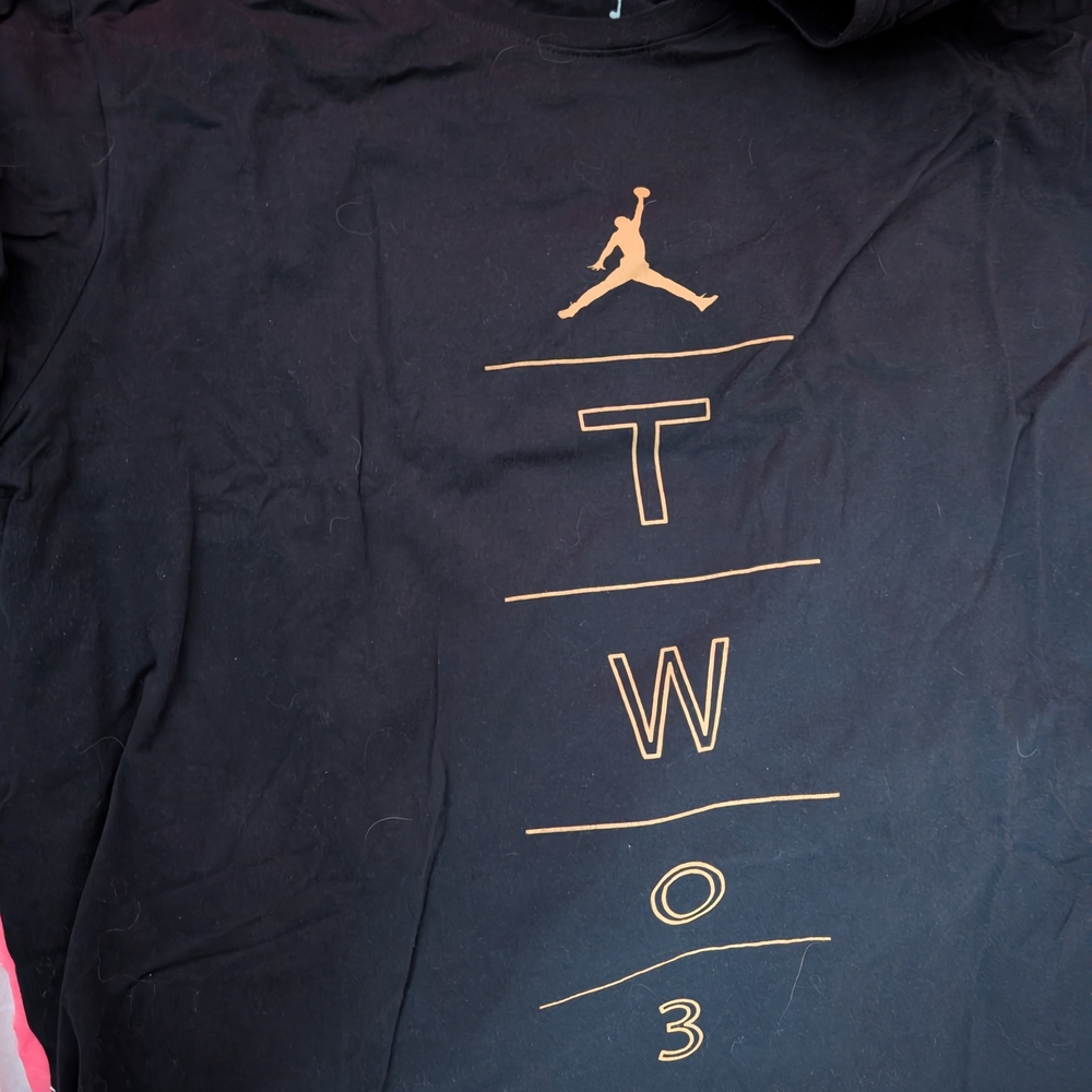 Jordan Black and Gold Men's Shirt